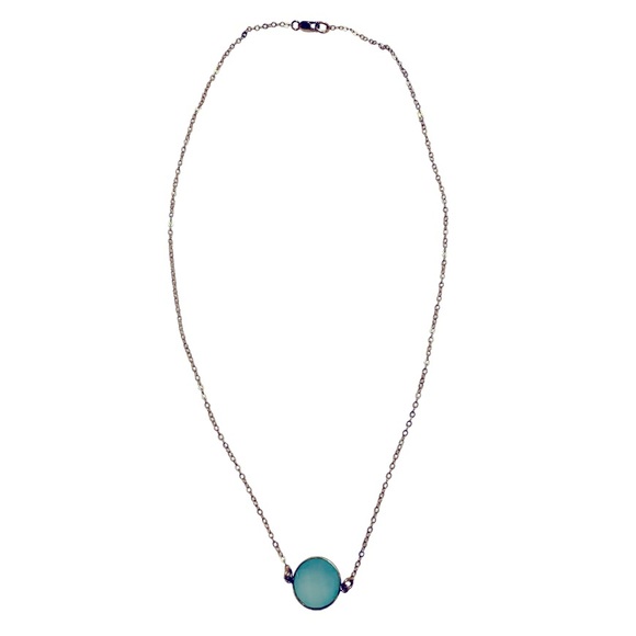 Gold filled chalcedony necklace - Picture 1 of 4